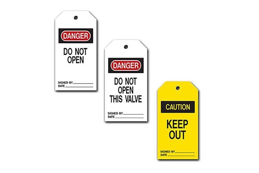 Accident prevention tags from Marking Services Australia