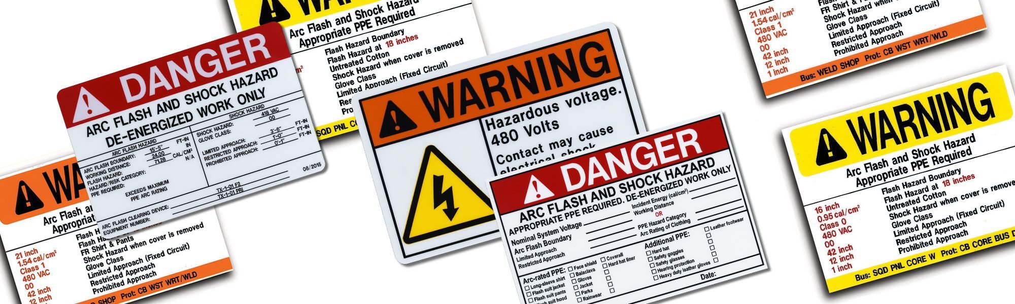 Arc Flash Labels Self Adhesive Marking Services Australia