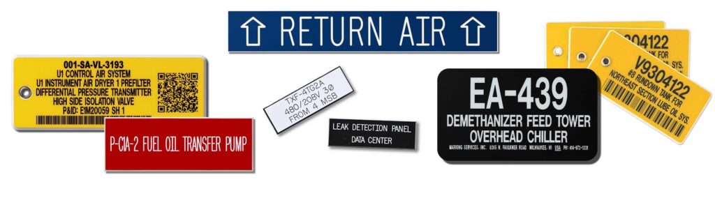Equipment Tags options from Marking Services Australia