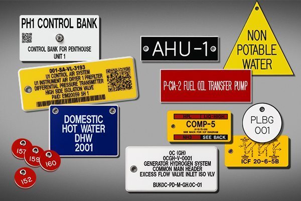 Identification Tags and Valve Tags from Marking Services Australia
