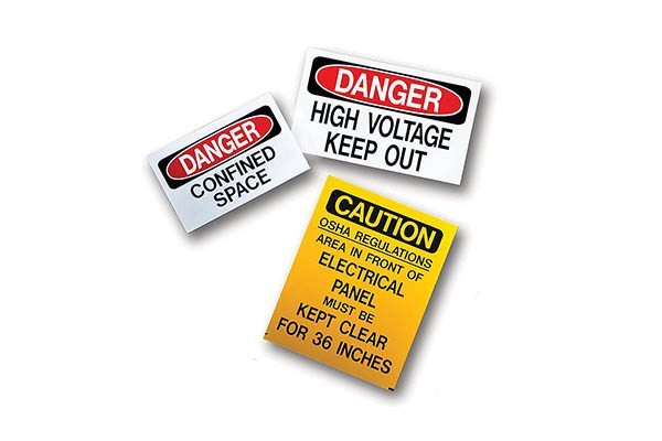 MSA MS-900 Self-Adhesive Safety Signs