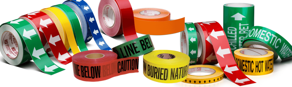 Marking Services Australia arrow tape, banding tape, and underground warning tape