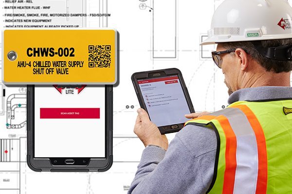 Aim Lite mobile technology from Marking Services uses QR coded tags