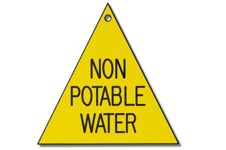 Engraved plastic valve tags from MSA for color coding valves, equipment and instrumentation.