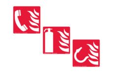 International safety fire fighting signs from MSA
