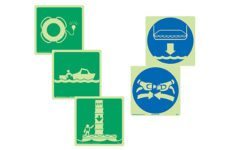 IMO Life Saving and Rescue Signs from MSA