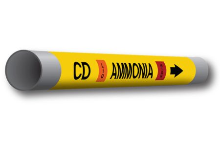 Precoiled ammonia markers from Marking Services install easily