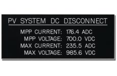 Outdoor Engraved Plastic Equipment Tags from Marking Services Australia